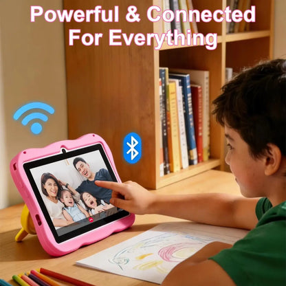 2026 Kids Tablet Android 15 7 Inch Octa Core 4GB RAM 64GB ROM 4000mAh HD Display Tablet Children's Gift